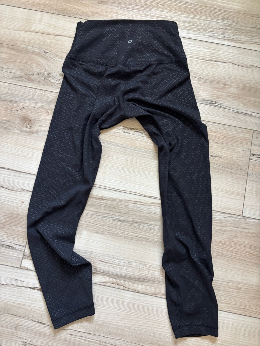 lululemon athletica Black textured Leggings
